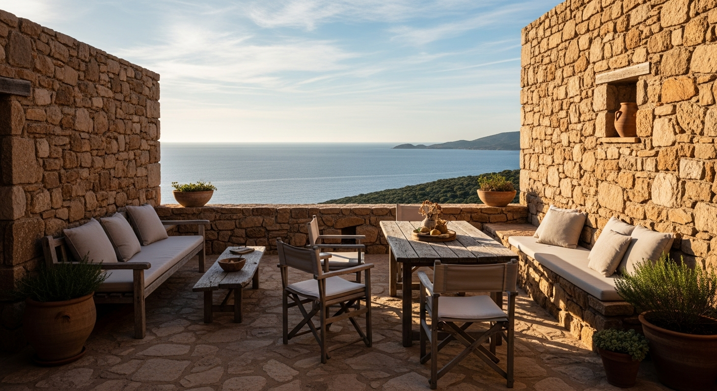 Sardinian villa terrace